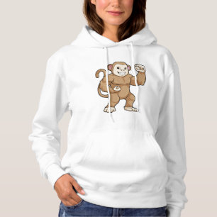 Affe als Bodybuilder in der Bodybuilding Hoodie