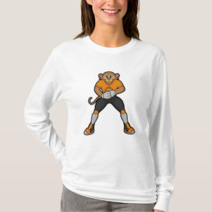 Affe als Fußballspieler mit Fußball T-Shirt