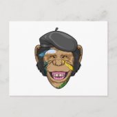 Affe als Maler Postkarte (Vorderseite)