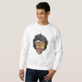 Affe als Maler Sweatshirt (Vorne ganz)