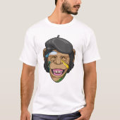 Affe als Maler T-Shirt (Vorderseite)
