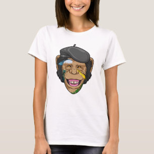 Affe als Maler T-Shirt