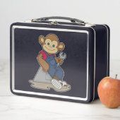 Affe als Mechanik mit Schlüssel Metall Brotdose (Beispiel)