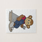 Affe als Mechanik mit Schlüssel Puzzle (Horizontal)