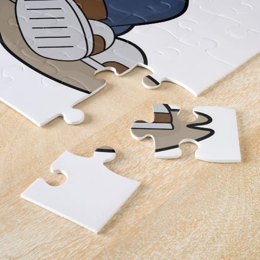 Affe als Mechanik mit Schlüssel Puzzle (Seite)