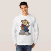Affe als Mechanik mit Schlüssel T-Shirt (Vorne ganz)