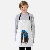 Affe als Polizeibeamter mit einheitlicher Schürze (Getragen)