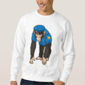 Affe als Polizeibeamter mit einheitlicher Sweatshirt (Vorderseite)