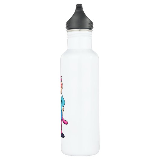 Affe als Sekretär im Beutel Edelstahlflasche (Rechts)