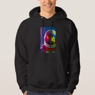 Affe Ape Animal Astronaut Space Universe Galaxy Hoodie