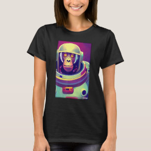 Affe Ape Animal Astronaut Space Universe Galaxy T-Shirt