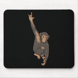 Affe Asl Hand Gesture Deaf Gehörlose Ausblicke Mousepad