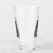 Affe-Astronaut | addieren Ihren Namen Glas (Links)