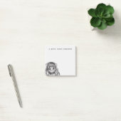 Affe-Astronaut | addieren Ihren Namen Post-it Klebezettel (Büro)