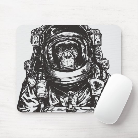 Affe-Astronaut Mousepad (Mit Mouse)