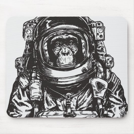 Affe-Astronaut Mousepad (Vorne)