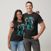 Affe Astronaut Outer Space Explorer Science Study T-Shirt (Unisex)