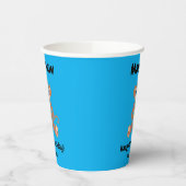 Affe auf blau pappbecher (Links)