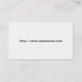 Affe auf dem Baum, Zoo Visitenkarte (Rückseite)