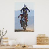 Affe auf dem Rücken Poster (Küche)