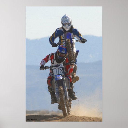 Affe auf dem Rücken Poster (Vorne)