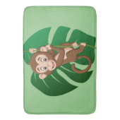 Affe auf dem Weinbaugebiet Bath Mat Badematte (Vorderseite Vertikal)