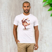 Affe auf der einen Seite Mens T - Shirts