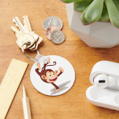 Affe auf der einen Seite Schlüsselanhänger