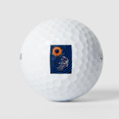 Affe auf der Raumflyine Golfball (Vorderseite)