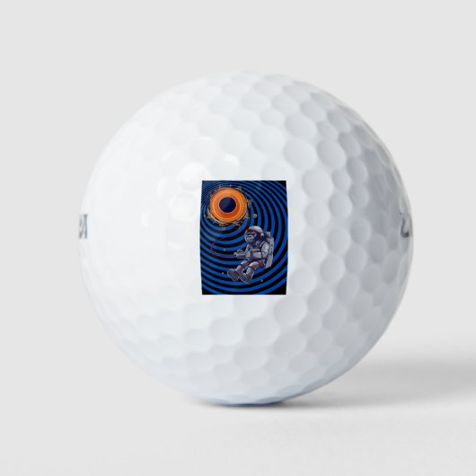 Affe auf der Raumflyine Golfball (Vorderseite)