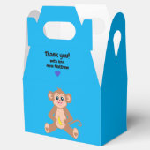 Affe auf einem "Blue Background"-Feld Geschenkschachtel (Geöffnet)