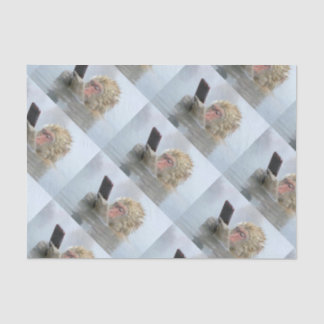 Affe auf einem Schirm Seidenpapier