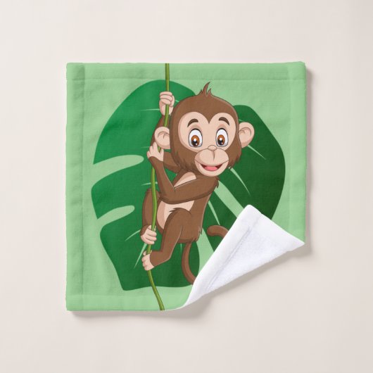 Affe auf einem Set für Weindesign (Waschlappen)