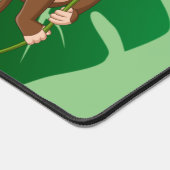 Affe auf einem Weinbauarbeitsplatz Schreibtischunterlage (Ecke)