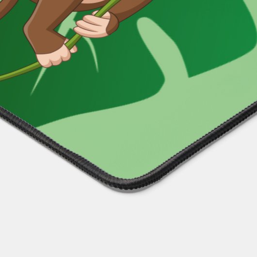 Affe auf einem Weinbauarbeitsplatz Schreibtischunterlage (Ecke)