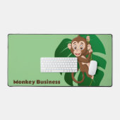 Affe auf einem Weinbauarbeitsplatz Schreibtischunterlage (Tastatur & Maus)