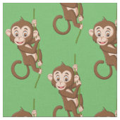 Affe auf einem Weinbaustoff Stoff (Nahaufnahme)