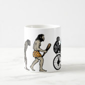 Affe auf Fahrrad Kaffeetasse (Mittel)