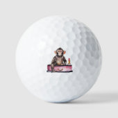 Affe auf Frisiertisch Golfball (Vorderseite)