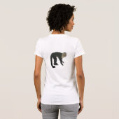 Affe auf Ihrer Rückseite T-Shirt (Schwarz voll)