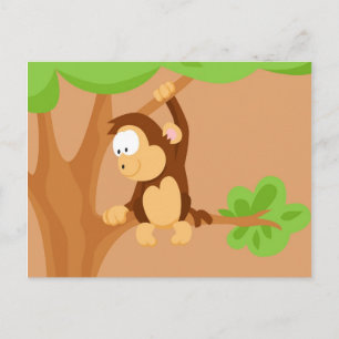 Affe aus meiner Weltierserie Postkarte