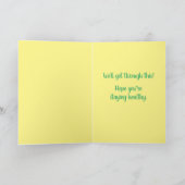 Affe aus Toilettenpapier Karte (Innenseite)