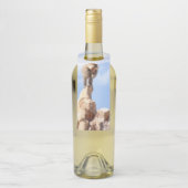 Affe Baboon auf einem Berg Flaschenanhänger (Auf Flasche)