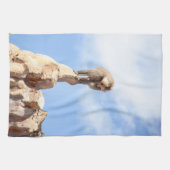 Affe Baboon auf einem Berg Geschirrtuch (Horizontal)