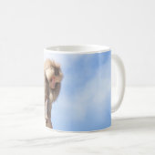 Affe Baboon auf einem Berg Kaffeetasse (VorderseiteRechts)