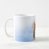 Affe Baboon auf einem Berg Kaffeetasse (Links)