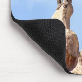 Affe Baboon auf einem Berg Mousepad (Ecke)