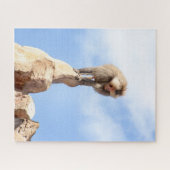 Affe Baboon auf einem Berg Puzzle (Horizontal)