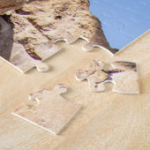 Affe Baboon auf einem Berg Puzzle (Seite)