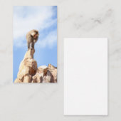 Affe Baboon auf einem Berg Visitenkarte (Vorne/Hinten)